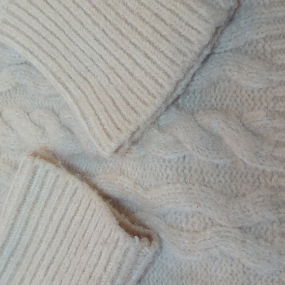 A new day ivory knit fisherman sweater extra small, Jan '23 purchase - Picture 4 of 6
